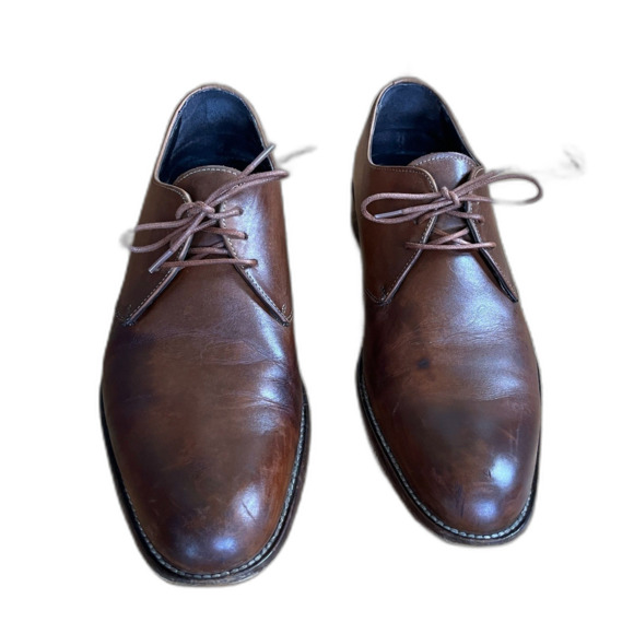 To Boot New York Brown Adam Derrick Oxford Leather Dress Shoes Mens Size 10 - Picture 1 of 9